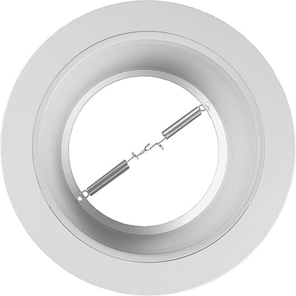 NICOR Lighting 6 inch White Recessed Baffle Trim, Fits 6 inch Housings (17510) (Pack of 2)