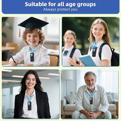 Portable Neck Negative Ion Generator - USB Rechargeable Personal Air Purifier for Travel, Office & Commute