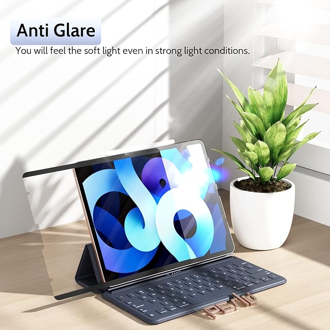 Peslv 2 Pack Magnetic PaperFilm for iPad 9th & 7th Generation, iPad Air 3 & iPad Pro 10.5in - 10.2 Inch Feel Like Writing/Drawing on Paper, Removable Matte Anti-Glare Blue Light Screen Protector