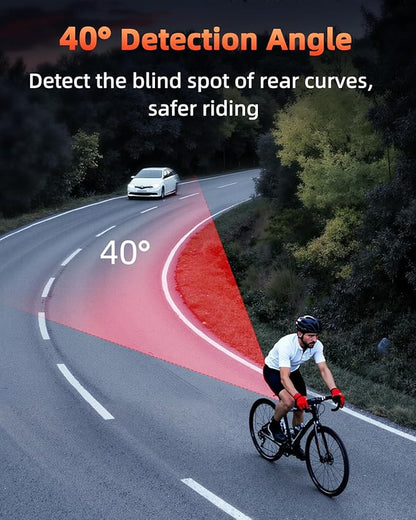 WSDCAM Smart Bike Tail Light Alarm Bike Brake Light Auto ON/Off Anti Theft Bike Alarm with Remote Waterproof Bicycle Alarm Rear Bike Light Bicycle Tail Light LED Rechargeable