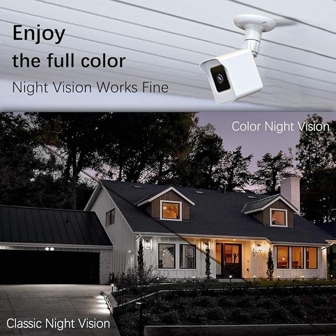 PEF Mount for All-New Wyze Cam V4 and V3, Weatherproof Protective Cover and 360 Degree Adjustable Wall Mount Solid Housing for Wyze V4 and V3 Outdoor Indoor Smart Home Camera System (White, 1 Pack)