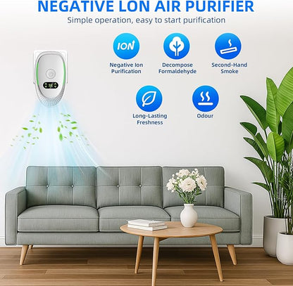 6 Pack Upgraded Plug in Air Purifiers for Home Air Ionizers for Dust Mites,Smoke & Pet Odor,Silent Ionizer Air Cleaners & Room Deodorizer Plug in,Dust Mite Killer for Bedroom,Office,Kitchen