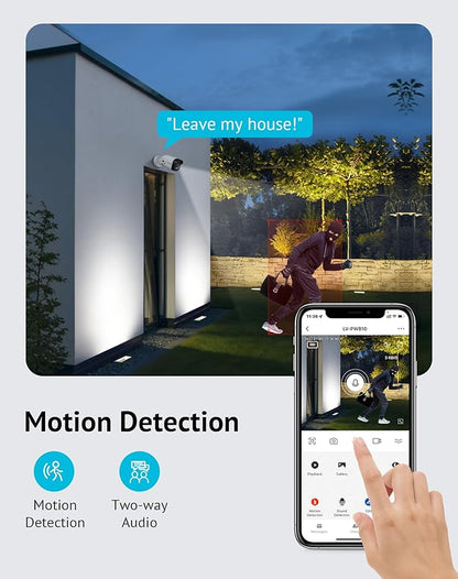 LaView 2K Security Camera Outdoor with Color Night Vision,3MP Wired Cameras for Home Security,IP65 Waterproof Camera, 24/7 Live Video,2 Way Audio,Cloud Storage/SD Slot,Compatible with Alexa