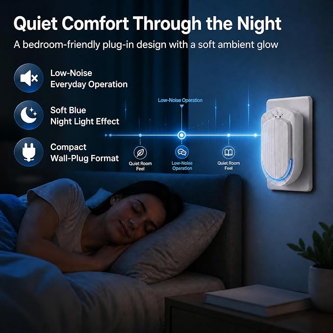 Air Ionizers - 6 Pack Plug In Negative Ion Technology Air Purifier