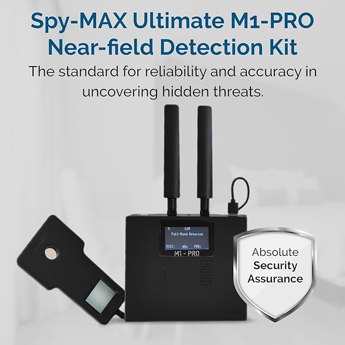MEFF M1-PRO Professional All-in-One Near-Field Detection Kit – 0–20 GHz Signal Detector for Hidden Devices, GPS Trackers, and Wireless Surveillance Signals