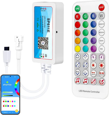 SEZO SP611E WS2812B Bluetooth Music LED Controller Output 600pixels/port