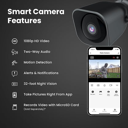 Feit Electric CAM/WM/WiFi 1080p HD Outdoor WiFi Smart Home Security Camera with Night Vision