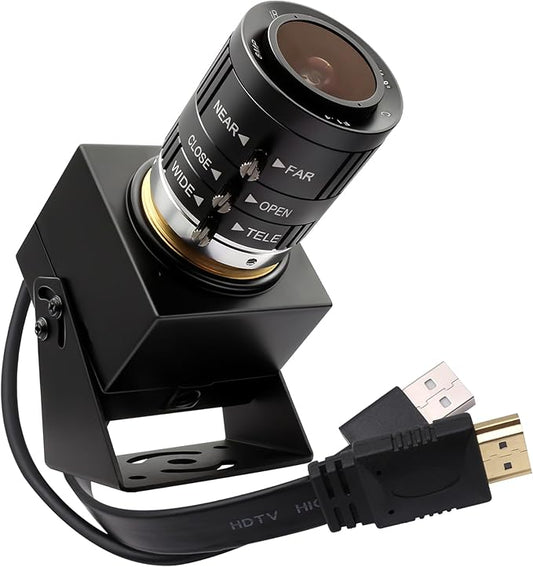 SVPRO 4K USB HDMI Camera Manual Zoom Webcam H.264 Close-ups Variable Focus External Computer Camera with USB and HDMI Dual Output for Laptop Tablet TV Monitor