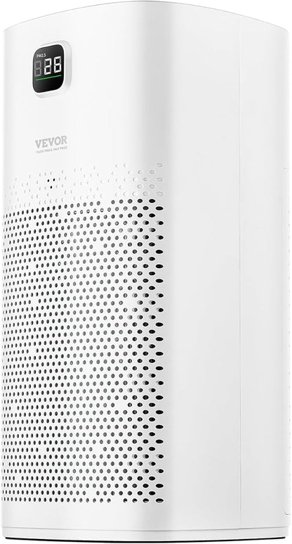 VEVOR Air Purifier, H13 HEPA Layer, 2018 ft²/h Smart Air Purifier with Speed Control & Child Lock Guard, Efficient Air Cleaner with Convenient Touch Panel & 23 dB Sleep Mode, Fit for Home & Office