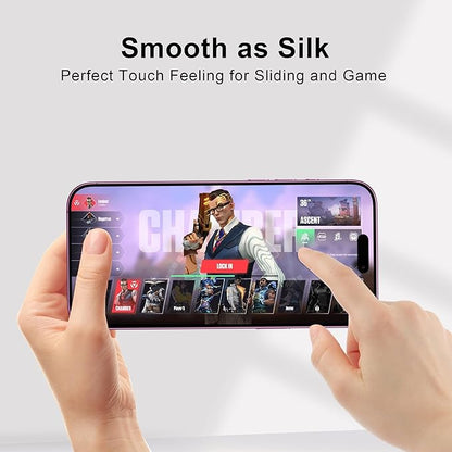 Juvraixo for iPhone 16 Plus Privacy Screen Protector 6.7 inch Tempered Glass 28° Anti-Spy Private Anti Blue Light Full Coverage Anti-Scratch HD Easy Installation Frame 2