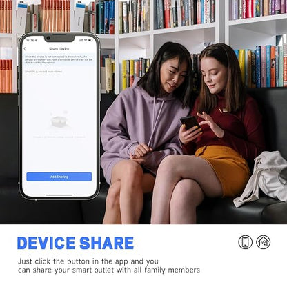 15A TR Smart Wall Outlet, Alexa & Google, 2.4 GHz WiFi Receptacle, ETL&FCC
