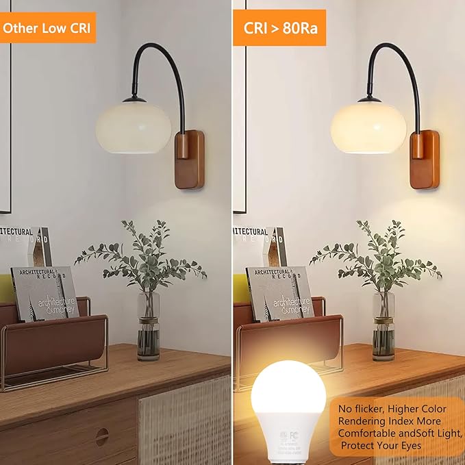 Gupuzm A19 LED Remote Control Bulbs, 800LM 9W, Equivalent to 60W Bulbs, Dimmable Bulb with Remote Control 3000K-6000K, E26 Base, CRI 80+,2.4GHz, Lifespan Over 25,000 Hours (9W-1 Remote-3 Bulb)