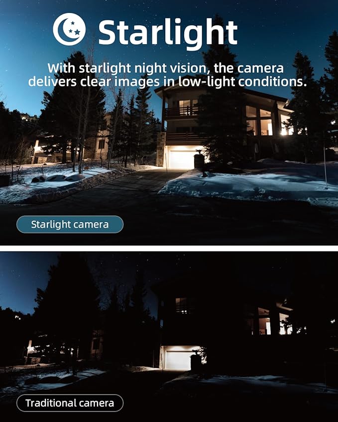 virtavo VistaFlask 2K Security Cameras Wireless Outdoor, Battery Powered, AI Motion Detection, for Home Security, Starlight Lens for Colorful Night Vision, 2-Way Audio, Cloud/SD Storage 4pack