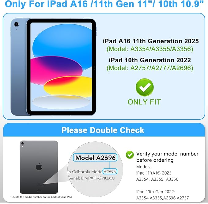 Matte Privacy Screen Protector for Pad 11th A16 2025 11" & 10th 2022 10.9" , Anti Glare Spy Private Filter for Pad A16, High Sensitive Bubble-Free Easy Install Black Security Screen, 1 Pack
