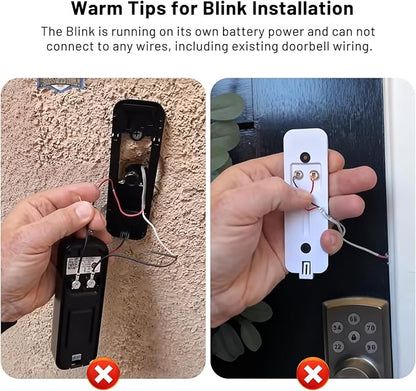Wireless Doorbell Chime Extender - Compatible with Blink Video Doorbell, Easy Setup, 110 dB Loud Alarm (1 Video Doorbell Extender 1 Receiver）