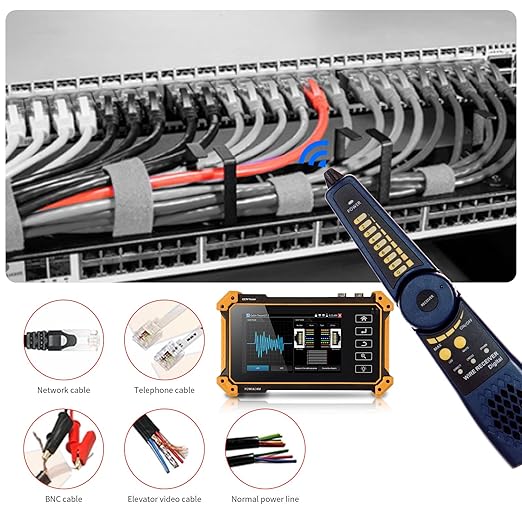 IP Camera Tester Monitor, 8MP AHD CVI TVI SDI CVBS IP Camera Test,4K HD Display Video Monitor 5inch IPS Touch Screen IPC Tester Support POE PTZ RS485 HDMI & VGA Input DC12V Output