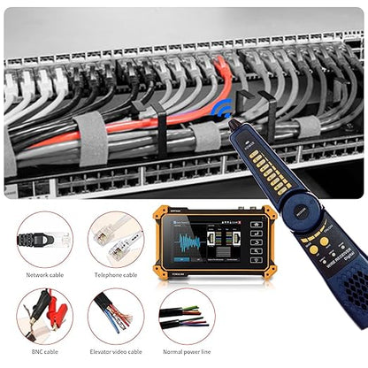 IP Camera Tester Monitor, 8MP AHD CVI TVI SDI CVBS IP Camera Test,4K HD Display Video Monitor 5inch IPS Touch Screen IPC Tester Support POE PTZ RS485 HDMI & VGA Input DC12V Output