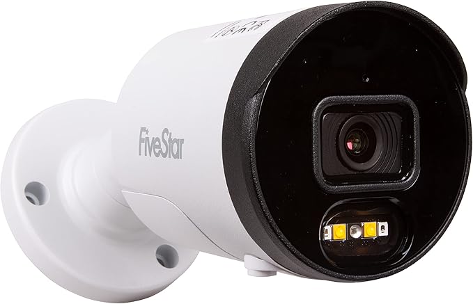 Five Star 4K Professional Security Metal Case Camera System, 1pc H.265+ 5MP Smart Detection AI Camera & 3pcs 5MP PoE Security Cameras Wired with 4K 8CH NVR with 2TB HDD for 24-7 Recording