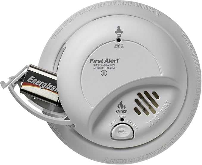 First Alert BRK SC9120B-12 Hardwired Smoke and Carbon Monoxide (CO) Detector with Battery Backup, 12-Pack