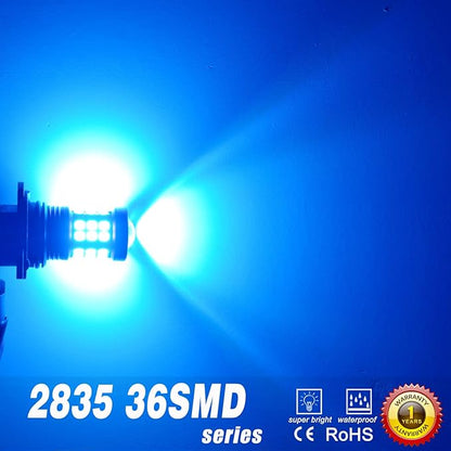 Alla Lighting H8 H11 LED Fog Lights Bulbs 2835 36-SMD 3000lm Extreme Super Bright DRL, 8000K Ice Blue
