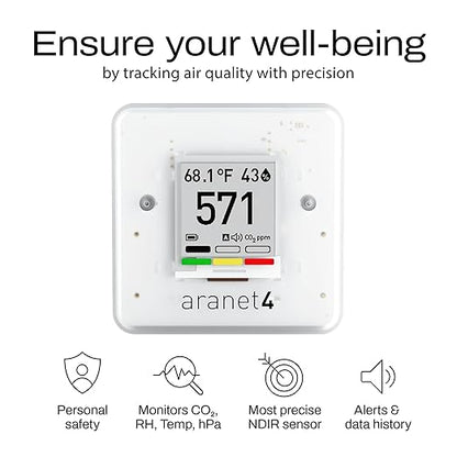 Indoor Air Quality & Radiation Detector Bundle: Aranet4 CO2 + Radiation Sensor