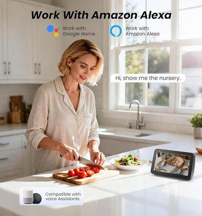 Veise 2K Indoor Camera for Home Security, 360° Wireless WiFi Pet & Baby Monitor with Phone App, AI Motion Detection, 2-Way Audio, Night Vision, SD/Cloud Storage, Works with Alexa & Google Home, 2.4GHz