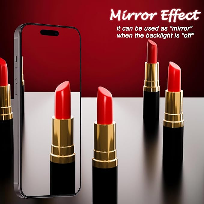 2 Pack For iPhone 16 Privacy Screen Protector Mirror Effect Tempered Glass For iPhone16 6.1inch Mirrored Anti-Spy Easy Installation Frame Case Friendly No Bubble (Silver)