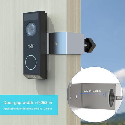 Anti-Theft Mount for eufy Security Video Doorbell E340, Doorbell Camera Holder for eufy doorbell e340, Doorbell Mounting Bracket Corner Mount Wedge Stand Kit Accessory for Eufy Video Doorbell E340