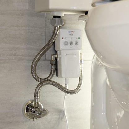 Smart Home Water Toilet Leak Detector Alarm and Automatic Shut Off Valve - Water Sensor Alarm Shut Off Tool - Easy Installation - Battery Operated - Protect Your Home from Water Damage