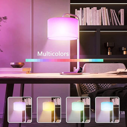 Color Changing Light Bulb with Remote, RGB Light Bulbs 9W A19 6500K White E27/E26, Memory,16 Color Choices Multicolor Dimmable LED Light Bulb 40W Equivalent for Party Bedroom Home - 4 Pack