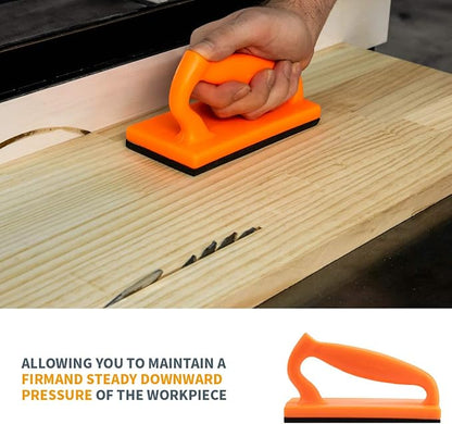POWERTEC Push Block & Push Stick Fits Table Saw, Router Table, Band Saw & Jointer, Ergonomic Handles, Max Grip, Wood Pusher Reduces Kickback & Increases Safety for Wood working Accessories. 5PK(71009)