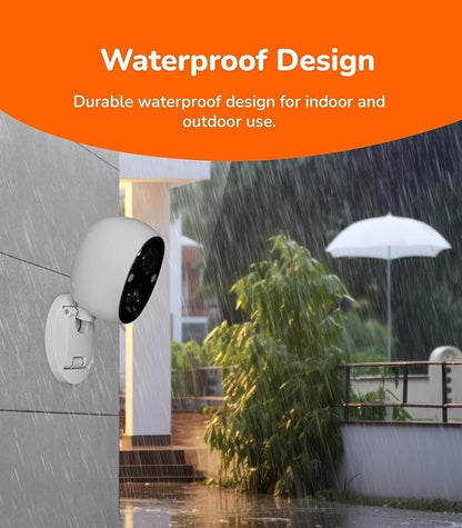 SensForge 2.5K Indoor Outdoor Battery Camera Lite, Dual-Band WiFi, Free AI Human & Pet Detection, 2-Day Cloud + Spotlight Color Night Vision, Magnetic Mount, Optional AI + Storage Upgrade