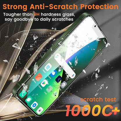 Lesakit 3+3 Pack Privacy Screen Protector for iPhone 13 6.1-Inch with 3 Pack Camera Lens Protector, Anti Spy Tempered Glass Film 9H Hardness Bubble Free Case Friendly