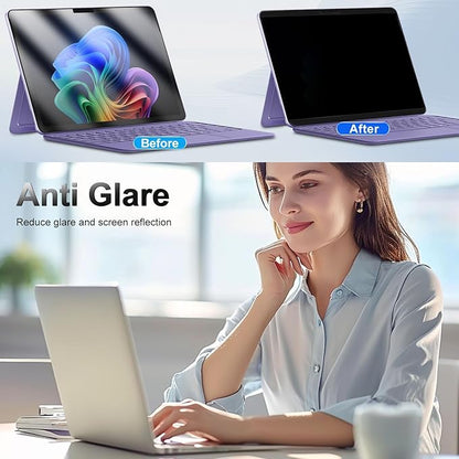 FILMEXT Magnetic Privacy Screen for Surface Pro 12-inch 2025 Model 2109 2110,Removable Anti Spy Security Protector Blue Light Block glare Filter