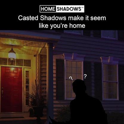 Attendance Simulator - DIY Home Security System That Casts Shadows on Curtains or Walls to Deter burglars Before They Try to Break in - Security Light for Home Safety - Wood-Look Beech