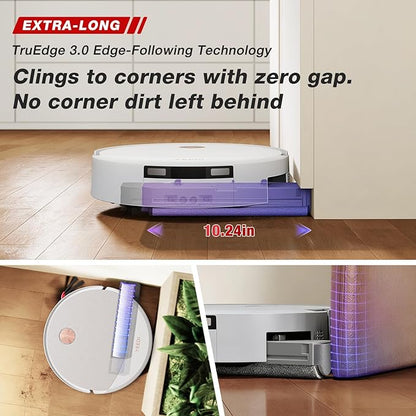 Yeedi M16 Infinity Robot Vacuum & Mop, 30000Pa Blast Suction, Infinity Runtime, Instant Self-Cleaning OZMO Roller Mop, Hot Water Wash & Hot Air Dry Omni Station, ZeroTangle 4.0, AI Obstacle Avoidance