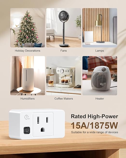 Remote Control Outlet with Countdown Timer, Portable Magnetic Switch