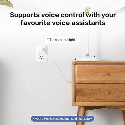 Aqara Smart Plug Plus Smart Light Switch (With Neutral, Single Rocker), with Energy Monitoring, Scheduling and Voice Control, Compatible with Alexa, Google Assistant, IFTTT, and Apple HomeKit