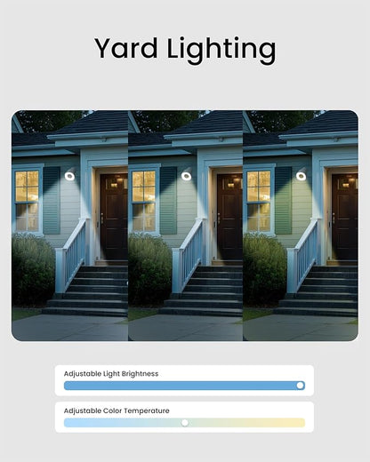 youkey 2.5K Wired Security Camera Outdoor, F1.0 Color24 Night Vision, Plug-in Cameras for Home Security Outside, 24/7 Continuous Recording, 130°FOV, 2.4/5GHz WiFi 6, Bluetooth Pairing, No Monthly Fees