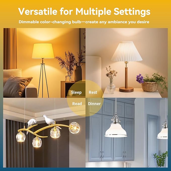 I-SHUNFA Smart G9 LED Bulbs with App Control, Dimmable Bluetooth Bulb, AC 120V, Tunable White 2700K-6500K, 1%-100% Brightness, 4W 400LM, Music Sync, Timer Function (2 Pack Bulbs Only)