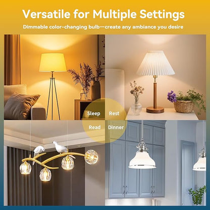 I-SHUNFA Smart G9 LED Bulbs with App Control, Dimmable Bluetooth Bulb, AC 120V, Tunable White 2700K-6500K, 1%-100% Brightness, 4W 400LM, Music Sync, Timer Function (2 Pack Bulbs Only)