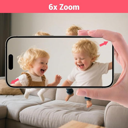 Video Baby Monitor with App & Screen 1080P Camera,Smart AI Cry Detection&Face Detection,8 Lullabies,2 Way Talk,Night Vision,Wall Mount,Support Smart Watch,Temperature Monitoring