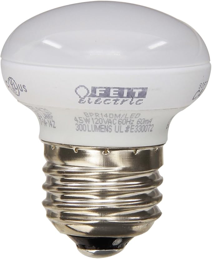 Feit BPR14DM/LED 4.5-watt Dimmable LED R14 Mini Reflector, 40W Equivalent