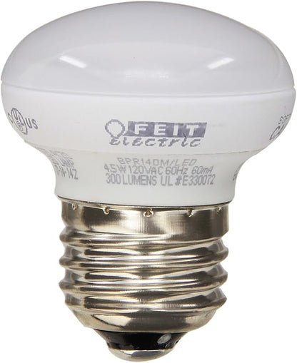 Feit BPR14DM/LED 4.5-watt Dimmable LED R14 Mini Reflector, 40W Equivalent