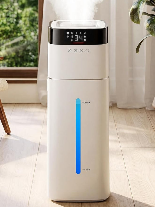 Uthfy 16L/4.2Gal Humidifiers Large Room 1500ft², 100H Runtime Air Humidifiers for Bedroom with 4 Modes, Humidity Setting, Child Lock, 12H Timer, Remote, Top Fill Design