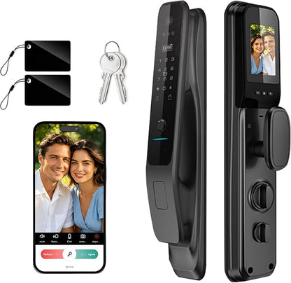 3D Face Recognition Smart Lock with Camera, Palm Vein Keyless Entry