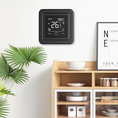 HEATIT Smart Programmable Floor Heating Thermostat, Touchscreen Black