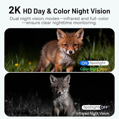 4G LTE Solar Cellular Security Camera Outdoor, Battery Power, No WiFi Wireless Camera with SIM Card Subscription Plan, 2 Way Talk, 355° View, 2K Vision, PIR Motion Sensor, Farm (Camouflage)