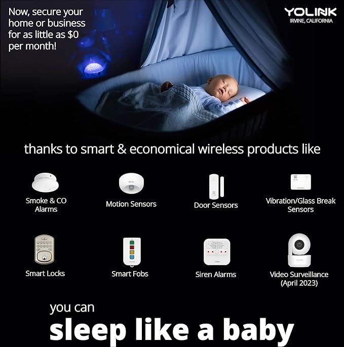 Outdoor Alarm Controller 2, Siren/Alarm/Relay Controller, 12VDC Out, 12VDC in, 130dB Siren with 12VDC on, 110dB Siren with Battery only, YoLink Hub Required for Full-Functionality!