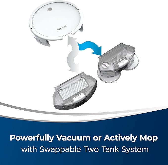BISSELL SpinWave Hard Floor Expert Wet and Dry Robot Vacuum, 3115 (Renewed)